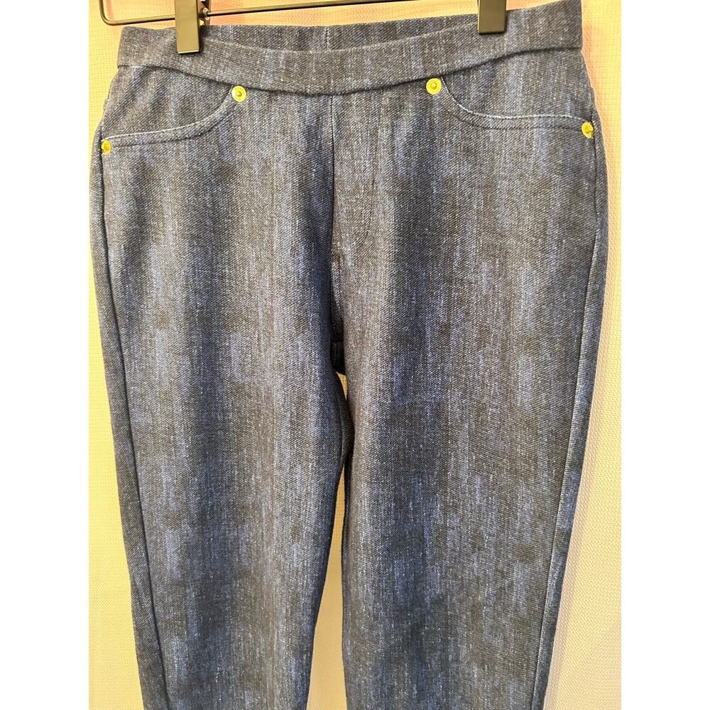 Michael Kors High Rise Denim Leggings Blue Jeggings - Picture 5 of 7